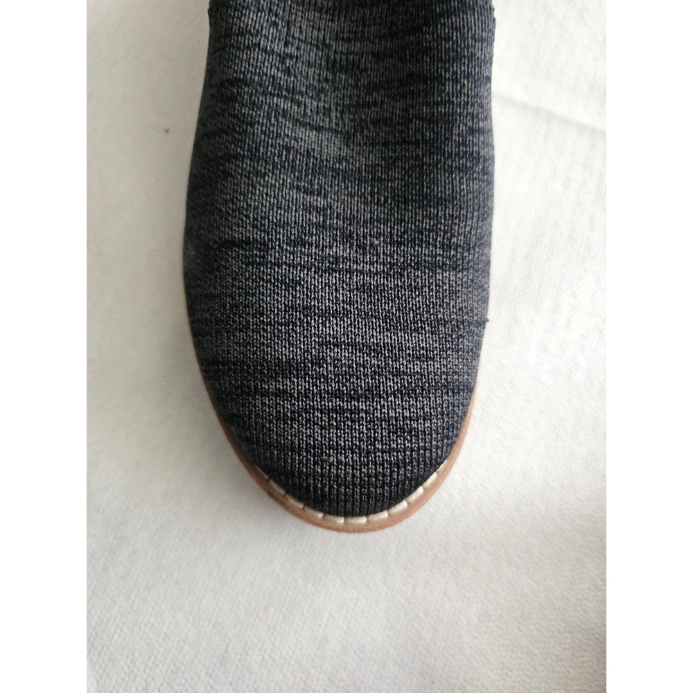Eileen Fisher Size 6 Charcoal Gray Knit Slip On Loafer Flat Women 6 Platform - Picture 5 of 9
